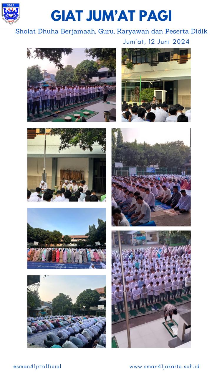 KEGIATAN IBADAH PAGI_SMA NEGERI 41 JAKARTA